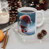 Tasse de Noël "Père Noël Adorable" avec Petit Cœur - Mug en Céramique Festif pour Enfants et Adultes