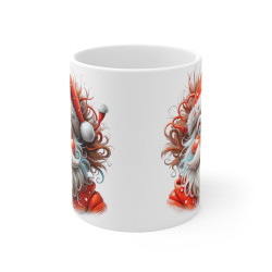 Tasse de Noël "Père Noël Amusant" - Mug en Céramique Illustré pour une Ambiance Joyeuse et Festive