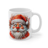 Tasse de Noël "Père Noël Amusant" - Mug en Céramique Illustré pour une Ambiance Joyeuse et Festive