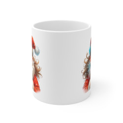 Tasse de Noël "Père Noël et Chocolat Chaud" - Mug Festif en Céramique pour Moments Gourmands