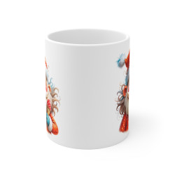 Tasse de Noël "Père Noël Gourmand" - Mug Festif en Céramique pour Boissons Chaudes et Moments Joyeux