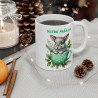 Tasse Mug Personnalisable "Prénom" avec Lapin de Noël en Céramique - Cadeau Mignon et Festif