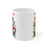 Tasse Mug Personnalisable "Prénom" avec Souris de Noël en Céramique - Idée Cadeau Unique et Festive