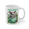 Mug Personnalisable "Prénom" avec Lapin de Noël en Céramique - Tasse Adorable pour Enfants et Adultes
