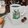 Mug Personnalisable "Prénom" avec Lapin de Noël en Céramique - Tasse Adorable pour Enfants et Adultes