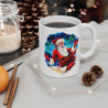 Mug en Céramique "Père Noël Cosmique" - Idée Cadeau Noël Originale pour Enfants et Adultes - Tasse Festive