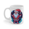 Mug de Noël "Père Noël dans l'Espace" en Céramique - Idée Cadeau Unique pour Enfants et Adultes