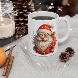 Tasse Mug Père Noël en Céramique Noël - Idée Cadeau Originale - pour Enfants et Adultes Tasse à Café Festive