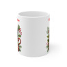 Mug Personnalisable "Prénom" avec Chat Noir de Noël - Tasse en Céramique pour Enfants et Adultes