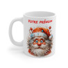 Mug Personnalisé avec Père Noël Coloré - Tasse de Noël en Céramique - Cadeau Unique et Festif avec Prénom
