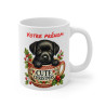 Mug Personnalisé de Noël avec Chiot Mignon - Tasse en Céramique « Cute Christmas » avec Prénom -