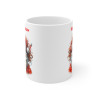 Mug Personnalisé de Noël avec Père Noël Amusant - Tasse en Céramique Festive avec Prénom - Idée Cadeau Unique et Joyeuse