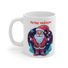 Mug Personnalisé de Noël avec Père Noël Galactique - Tasse en Céramique avec Prénom - Cadeau Festif et Fantastique