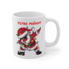 Mug de Noël Personnalisé - Père Noël qui Dab avec Lumières Festives - Prénom au Choix