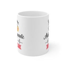 Mug Aide-Soignante "Je Suis Une Aide-Soignante au Top" – Tasse en Céramique pour Personnel Soignant