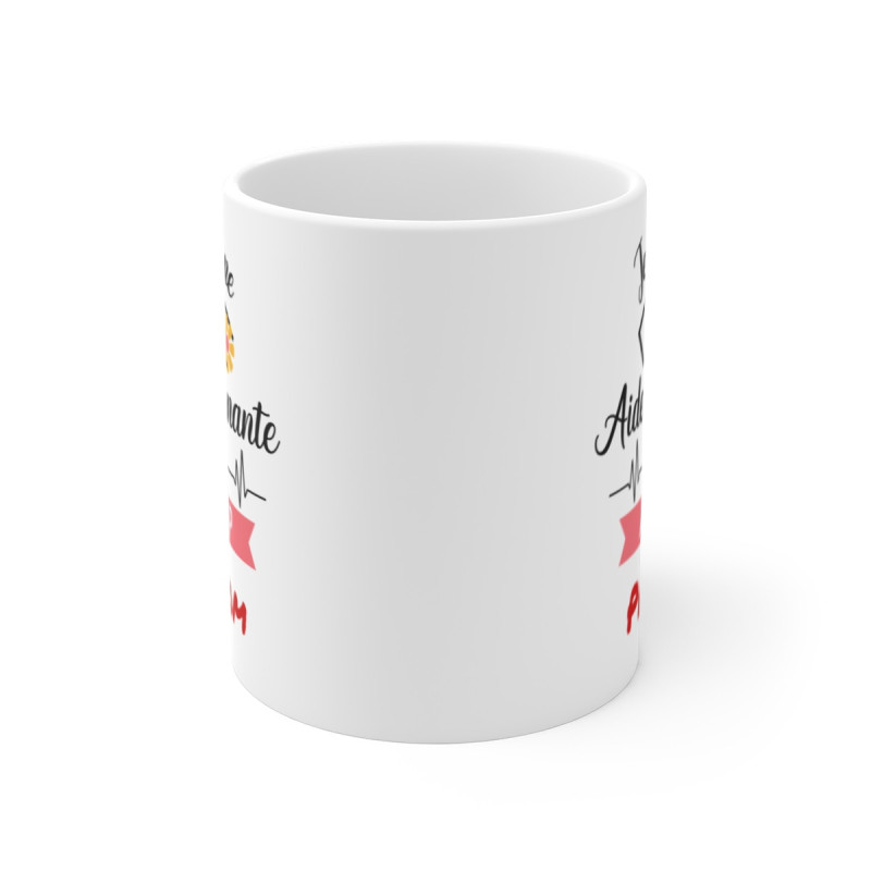 Mug Aide-Soignante Personnalisé avec Prénom – – Tasse de Reconnaissance pour Soignants en Céramique