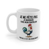 Mug  Tasse Humour "Je ne pète pas, je murmure" - Tasse Drôle avec Coq - Idée Cadeau Originale et Rigolote