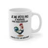 Mug  Tasse Humour "Je ne pète pas, je murmure" - Tasse Drôle avec Coq - Idée Cadeau Originale et Rigolote
