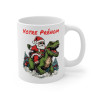 Mug Père Noël en T-Rex - Tasse Personnalisée et Drôle de Noël - Idée Cadeau Originale pour enfants et adultes