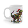 Mug Noël T-Rex avec Guirlande Lumineuse - Tasse Festive et Fun - Idée Cadeau Originale pour enfants et adultes