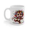 Mug Singe de Noël Lumineux - Tasse Drôle et Festive - Cadeau Parfait pour les Fêtes