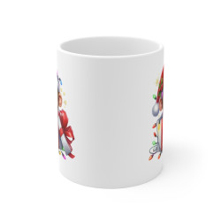 Mug Singe de Noël en Cadeau - Tasse Mignonne et Festive - Idée Cadeau Parfaite pour les Fêtes