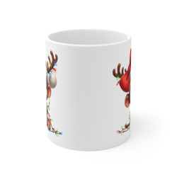 Mug Singe Renne de Noël - Tasse Mignonne et Festive - Idée Cadeau pour les Amateurs de Noël
