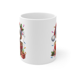 Mug Singe de Noël en Boîte Cadeau - Tasse Festive et Mignonne - Idée Cadeau pour les Fêtes
