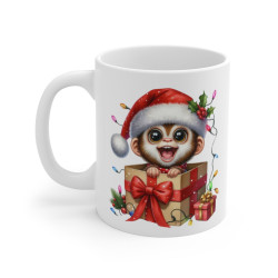 Mug Singe de Noël en Boîte...