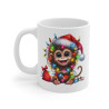 Mug Singe de Noël avec Guirlandes - Tasse Mignonne et Festive - Cadeau Idéal pour les Fêtes