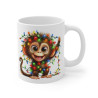 Mug Singe de Noël Lumineux - Tasse Amusante et Mignonne - Cadeau Parfait pour les Fêtes