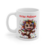 Mug Personnalisé Singe de Noël - Tasse Festive avec Prénom - Cadeau Mignon pour les Fêtes