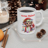 Mug Personnalisé Singe de Noël - Tasse Festive avec Prénom - Idée Cadeau Mignon pour les Fêtes