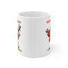 Mug Personnalisé Singe de Noël - Tasse Mignonne avec Prénom - Cadeau Unique pour les Fêtes
