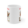 Mug Tasse Personnalisé Singe de Noël - Tasse Festive avec Prénom - Idée Cadeau pour enfants et adultes
