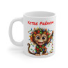 Mug Tasse Personnalisé Singe de Noël - Tasse Festive avec Prénom - Idée Cadeau pour enfants et adultes