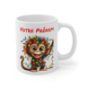 Mug Tasse Personnalisé Singe de Noël - Tasse Festive avec Prénom - Idée Cadeau pour enfants et adultes
