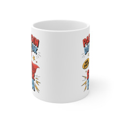 Mug "Super Papa" - Cadeau Humoristique pour Papa - Pas Besoin de Cheveux pour être un Super Héros