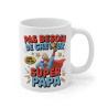 Mug "Super Papa" - Cadeau Humoristique pour Papa - Pas Besoin de Cheveux pour être un Super Héros