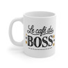 Mug "Le Café du Boss" - Tasse Élégante et Inspirante pour le Bureau