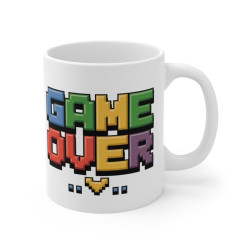 Mug "Game Over" - Tasse Gamer en Pixel Art - Cadeau Parfait pour les Fans de Jeux Vidéo