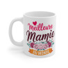 Mug "Meilleure Mamie du Monde" - Tasse Cadeau pour Mamie - Design Floral et Élégant