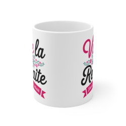 Mug "Vive la Retraite" - Tasse Cadeau pour Retraité - Design Floral et Festif