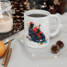 Mug Moto Rouge - Tasse Dynamique pour Passionnés de Motos - Design Artistique et Éclatant