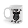 Mug Tasse Chasse Sanglier "Fier d’être Chasseur" - Tasse pour Passionnés de Chasse