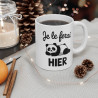Mug Tasse  Panda "Je le Ferai Hier Humour, Animal Adorable" - Cadeau Décontracté et Original pour enfants et adultes