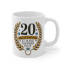 Mug "20 Ans de Mariage et Je Suis Toujours en Vie" - Cadeau Humour et Original pour les Noces de Porcelaine