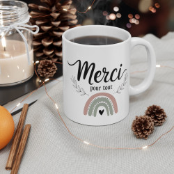 Mug "Merci pour Tout" - Cadeau Remerciement Élégant et Touchant pour Dire Merci avec Style