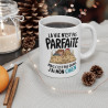 Mug Tasse Animal "La Vie n'est Pas Parfaite, Mais J'ai Mon Chien" - Idée Cadeau  pour les Amoureux des Chiens