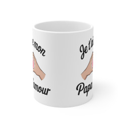 Mug "Je t'aime mon Papa d'amour" - Cadeau Touchant pour Papa